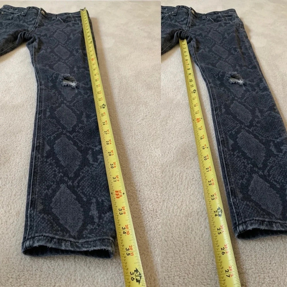 * 🔥HPx2🔥* Rag & Bone Skinny Jeans, Gray, Snake Print, 26 - Picture 15 of 16